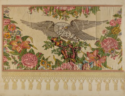 Falbana perkalowa do łóżka z baldachimem, ok. 1900 r. 1935. autorstwa Raymond Manupelli