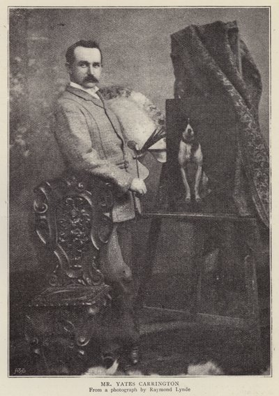 James Yates Carrington, angielski artysta (zdjęcie czarno-białe) autorstwa Raymonde Lynde