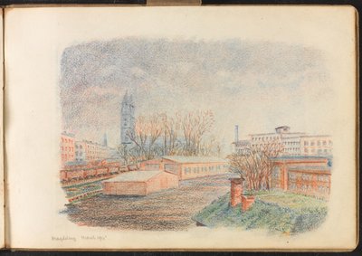 Obóz magdeburski, marzec 1915 (rysunek) autorstwa Reginald Copleston Bond