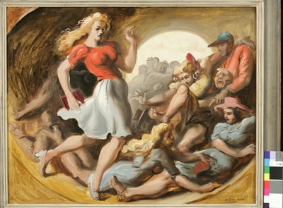 Beczka zabawy autorstwa Reginald Marsh