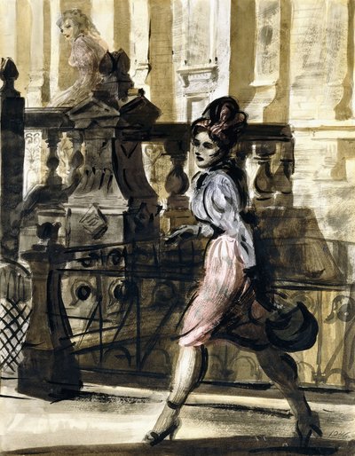 Spacer po centrum miasta autorstwa Reginald Marsh