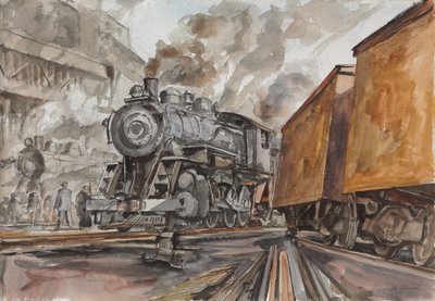 Erie R.R. autorstwa Reginald Marsh