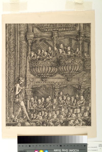 Gaiety Burlesque (akwaforta) autorstwa Reginald Marsh