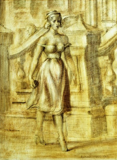 Spacerująca dama: Podwójny obraz autorstwa Reginald Marsh