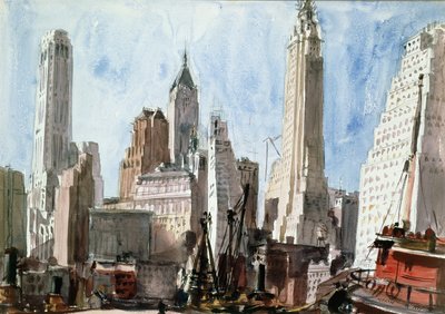 Drapacze chmur autorstwa Reginald Marsh