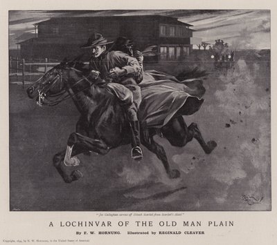 Lochinvar of the Old Man Plain (litografia) autorstwa Reginald Thomas Cleaver