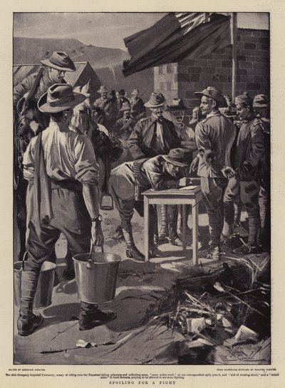 Gotowi do walki (litografia) autorstwa Reginald Thomas Cleaver