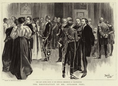 Rezygnacja marszałka Peela (grawerunek) autorstwa Reginald Thomas Cleaver