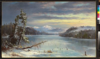 Śnieżny krajobraz autorstwa Regis Francis Gignoux