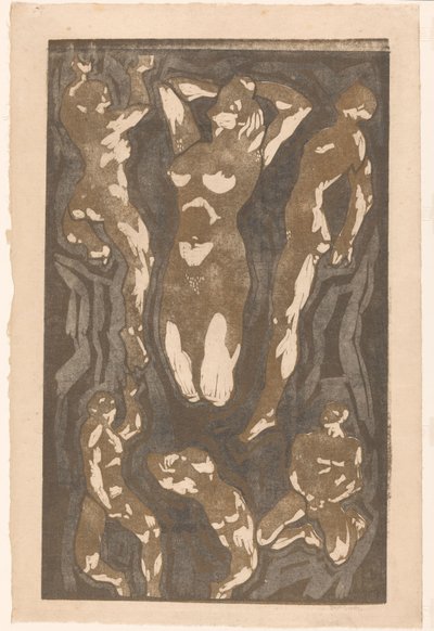 Kompozycja z sześcioma postaciami ludzkimi autorstwa Reijer Stolk (signed by artist)