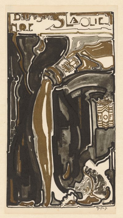 Olej do sałatek Delft N.O.F. (oryginalny tytuł na obiekcie) autorstwa Reijer Stolk (signed by artist)