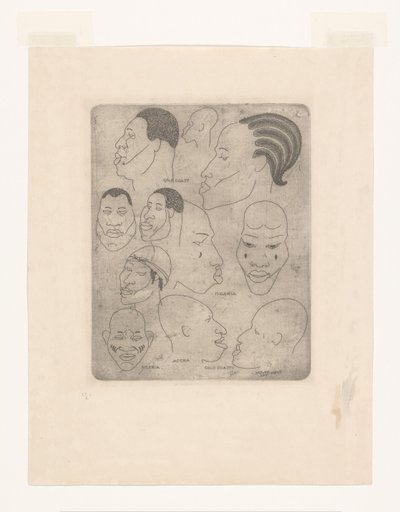 Głowy Afryki Zachodniej autorstwa Reijer Stolk (signed by artist)