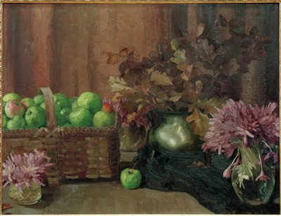 Martwa natura z jabłkami autorstwa Reinhold Max Eichler