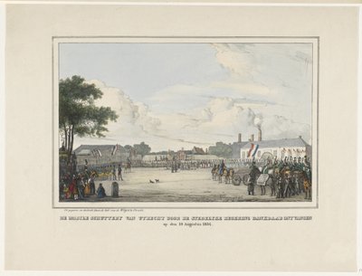 Mobil Gun of Utrecht został z wdzięcznością przyjęty przez władze miejskie. 19 sierpnia 1834 (tytuł na obiekcie) autorstwa Reinier Craeyvanger