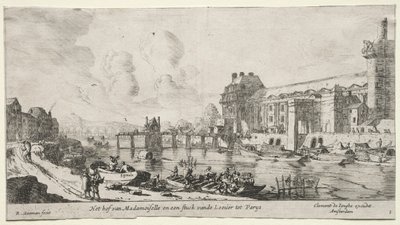 Widoki na Paryż: Widok na Luwr i Tuileries. autorstwa Reinier Nooms