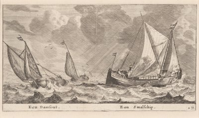 Damschuit i „Smalschip” autorstwa Reinier Nooms, called Zeeman