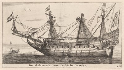 „Salamandra”, kupiec ze wschodnich Indii autorstwa Reinier Nooms, called Zeeman