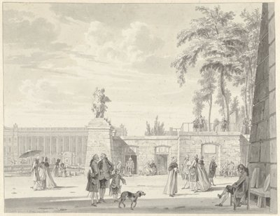 Ogród Tuileries w Paryżu autorstwa Reinier Vinkeles (I)