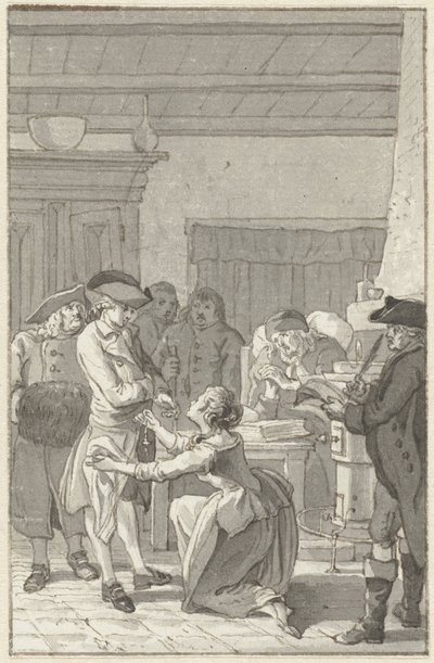 Ilustracja do powieści Gustav Lindau autorstwa Reinier Vinkeles (I)