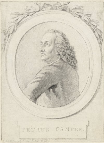 Portret profesora Petrusa Campera autorstwa Reinier Vinkeles (I)