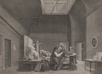 Akademia Rysunku przy Towarzystwie Felix Meritis w Amsterdamie, ca. 1800. autorstwa Reinier Vinkeles