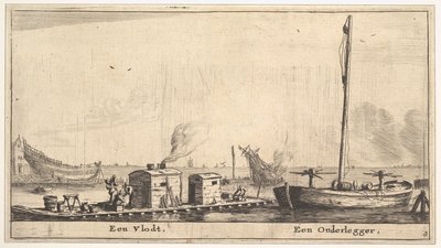 Tratwa i onderlegger, XVII w. autorstwa Reinier Zeeman