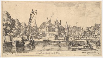 S. Anthonis Marckt z de Waegh, XVII wiek. autorstwa Reinier Zeeman