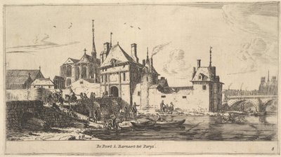 Brama Wejściowa św. Bernarda w Paryżu, XVII wiek. autorstwa Reinier Zeeman