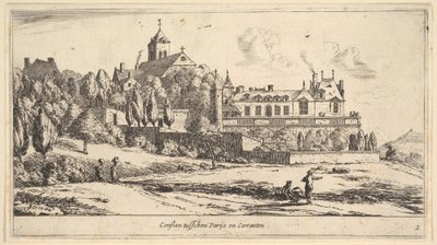 Widok Conflans, XVII wiek. autorstwa Reinier Zeeman