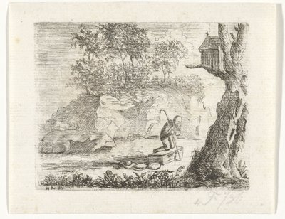 Modlący się pielgrzym autorstwa Reinierus Albertus Ludovicus baron van Isendoorn à Blois