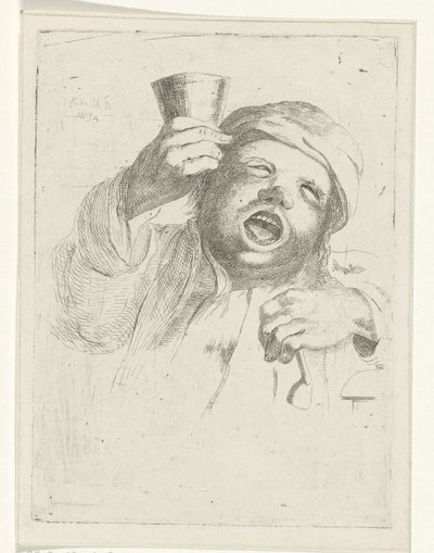 Pijący autorstwa Reinierus Albertus Ludovicus baron van Isendoorn à Blois