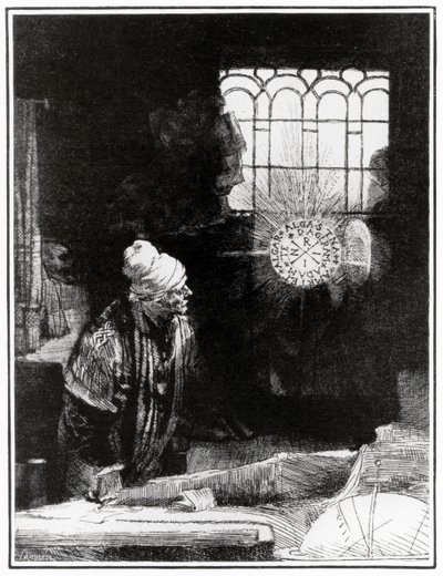 Faust Goethego - autorstwa Rembrandt Harmensz. van Rijn (after)