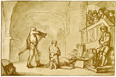 Ścięcie św. Jana autorstwa Rembrandt Harmensz. van Rijn