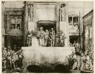 Chrystus przedstawiony ludowi autorstwa Rembrandt van Rijn