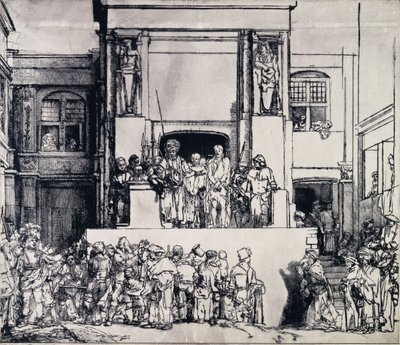 Chrystus przedstawiony ludowi, 1655 autorstwa Rembrandt van Rijn