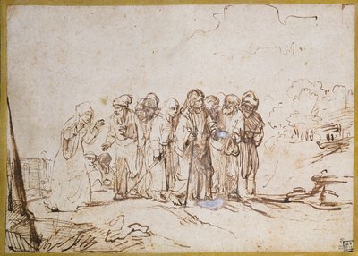 Chrystus i kobieta kananejska autorstwa Rembrandt van Rijn