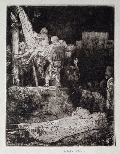 Osadzanie rysunku Rembrandta Harmenszoon van Rijn (1606-1669) Florencja, Uffizi (Biura), Gabinetto Disegni i Stampe autorstwa Rembrandt van Rijn