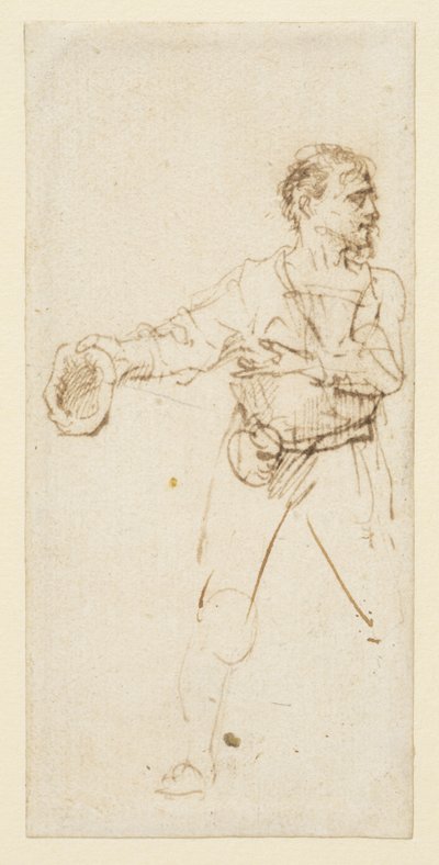 Człowiek stojący, ok.1634 autorstwa Rembrandt van Rijn