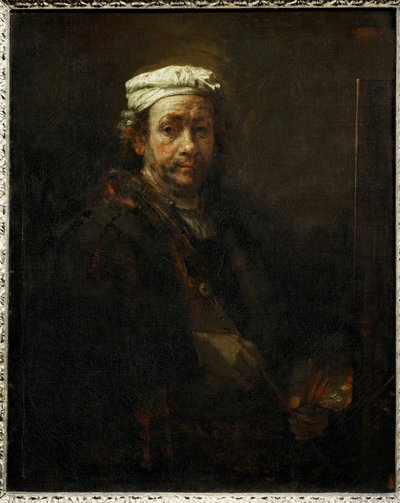 Portret artysty przy sztalugach ... autorstwa Rembrandt Harmensz. van Rijn