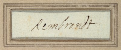 „Rembrandt” (tusz na papierze) autorstwa Rembrandt Harmensz. van Rijn