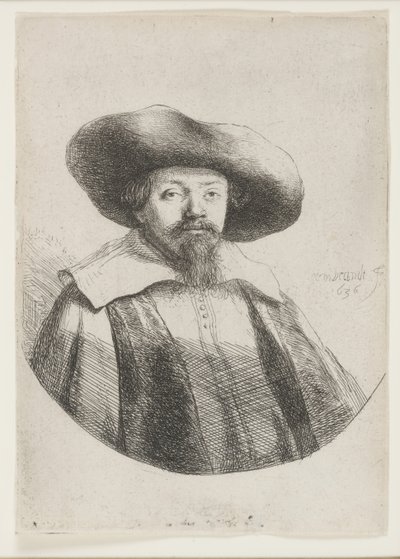 Samuel Manasseh Ben Israel, żydowski autor autorstwa Rembrandt van Rijn