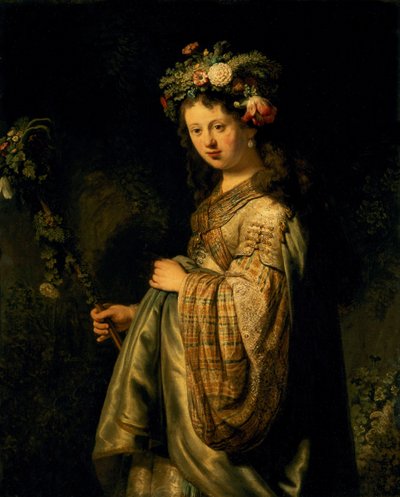 Saskia jako Flora autorstwa Rembrandt van Rijn