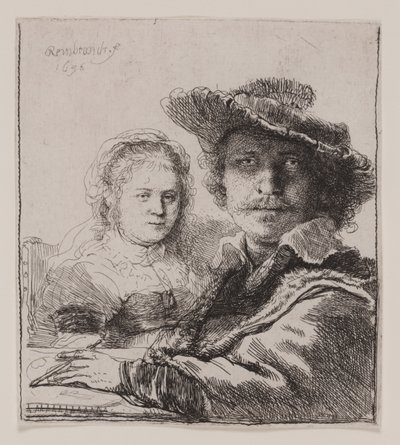 Autoportret z Saskią autorstwa Rembrandt van Rijn