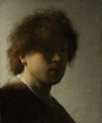 Autoportret jako młody mężczyzna, ok. 1628 (olej na panelu) autorstwa Rembrandt van Rijn