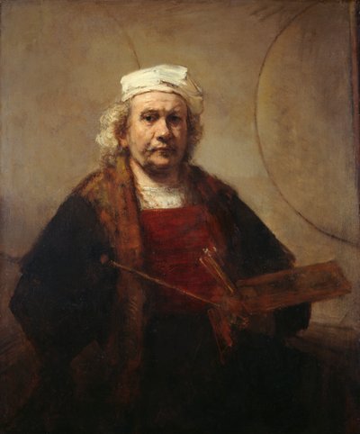 Autoportret, ok. 1665 r. (olej na płótnie) autorstwa Rembrandt Harmensz. van Rijn