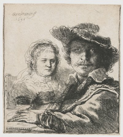 Autoportret z Saskią autorstwa Rembrandt Harmensz. van Rijn