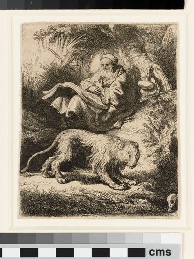 Czytanie św. Hieronima autorstwa Rembrandt van Rijn