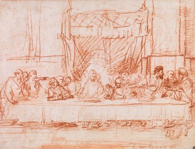 Ostatnia Wieczerza, według Leonarda da Vinci autorstwa Rembrandt van Rijn