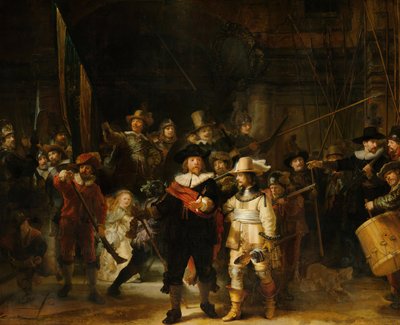 Nocna straż autorstwa Rembrandt van Rijn