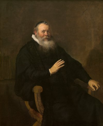 Kaznodzieja Eleazar Swalmius autorstwa Rembrandt Harmensz. van Rijn